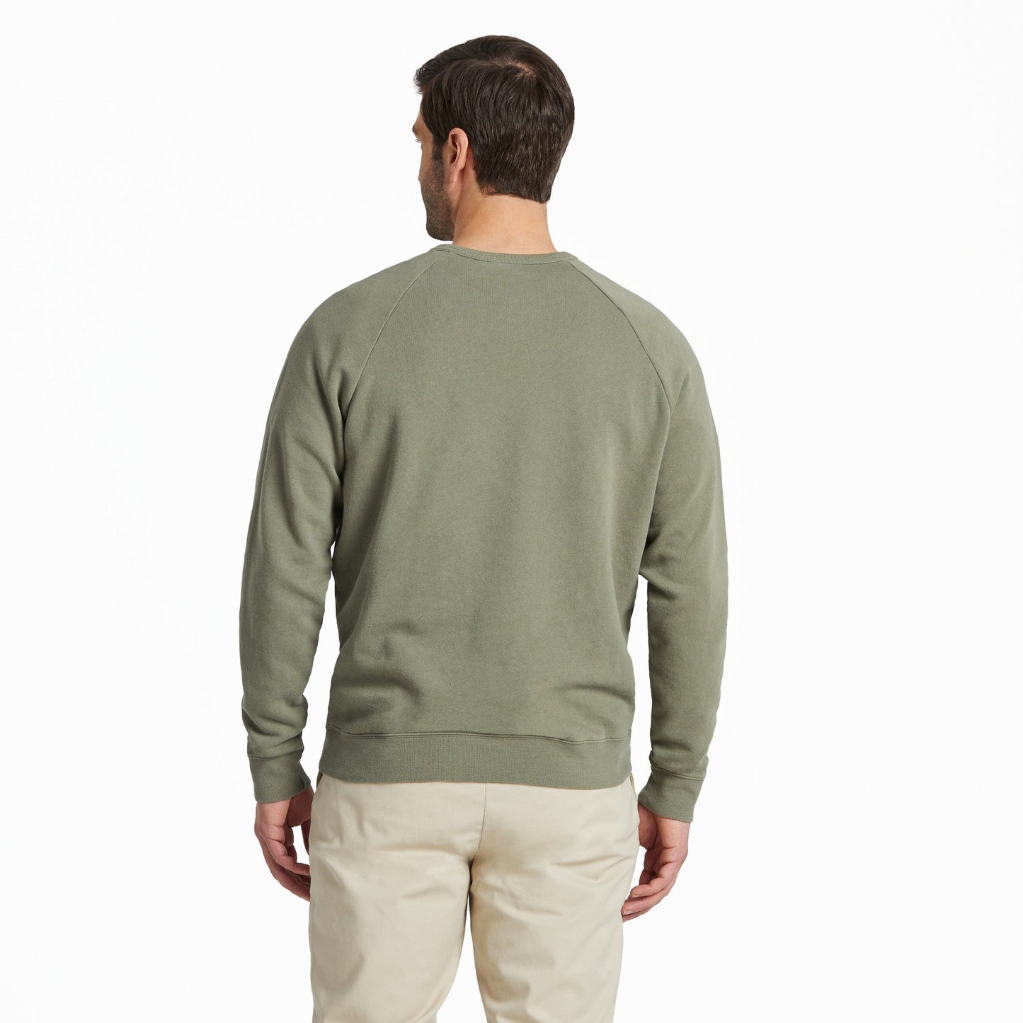Men's Solid French Terry Crew