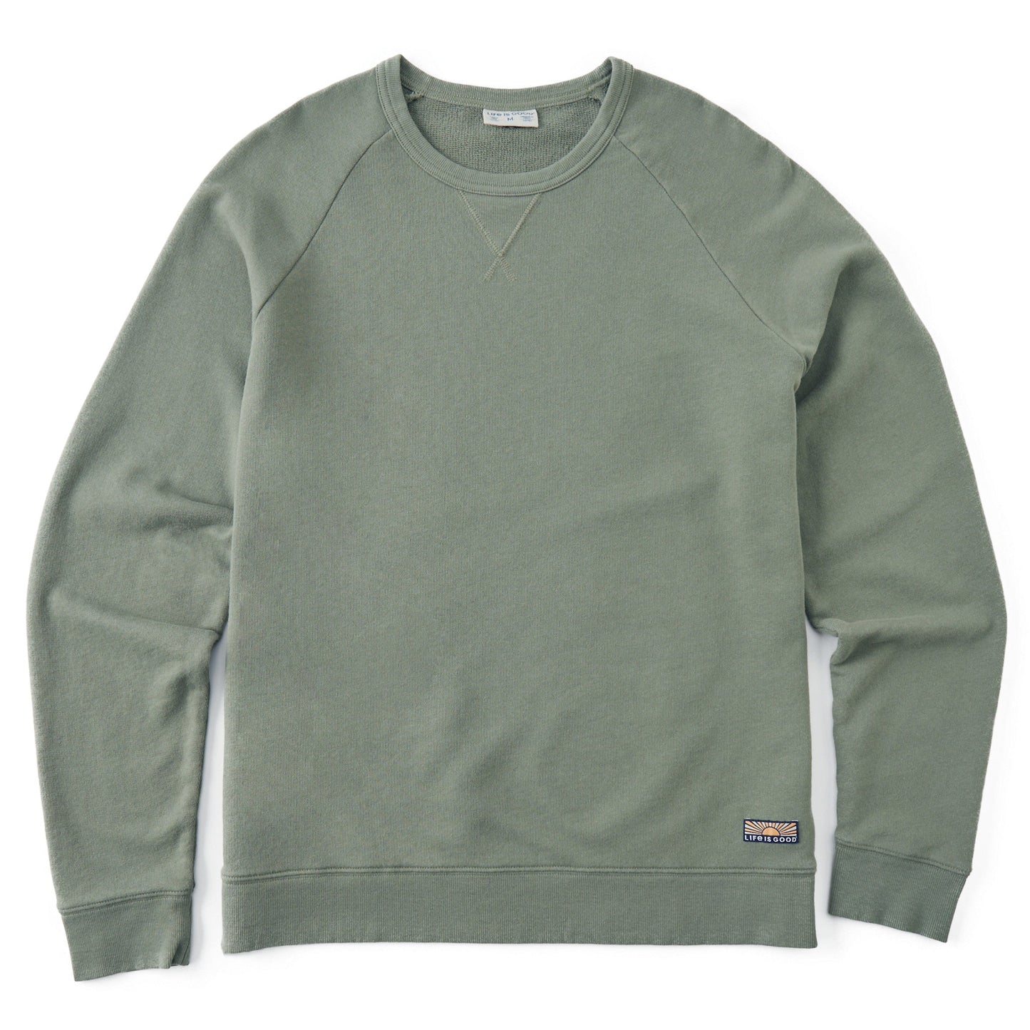 Men's Solid French Terry Crew