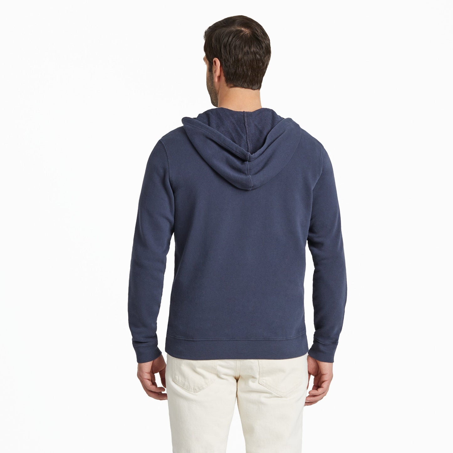 Men's Solid French Terry Zip Hoodie