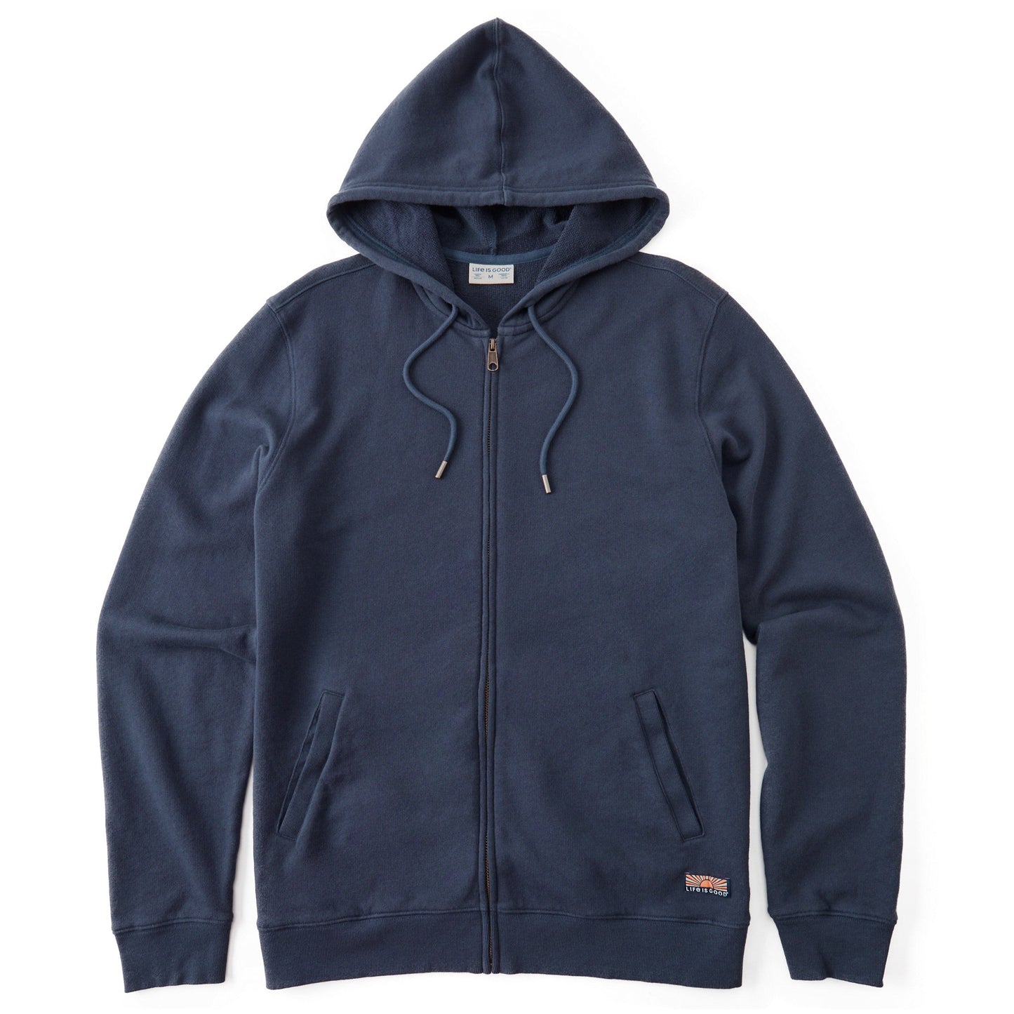 Men's Solid French Terry Zip Hoodie