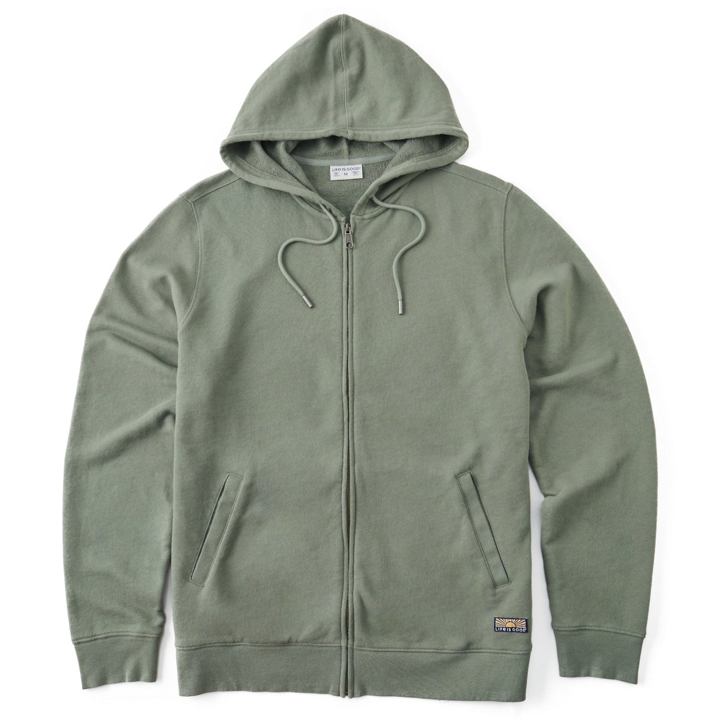 Men's Solid French Terry Zip Hoodie