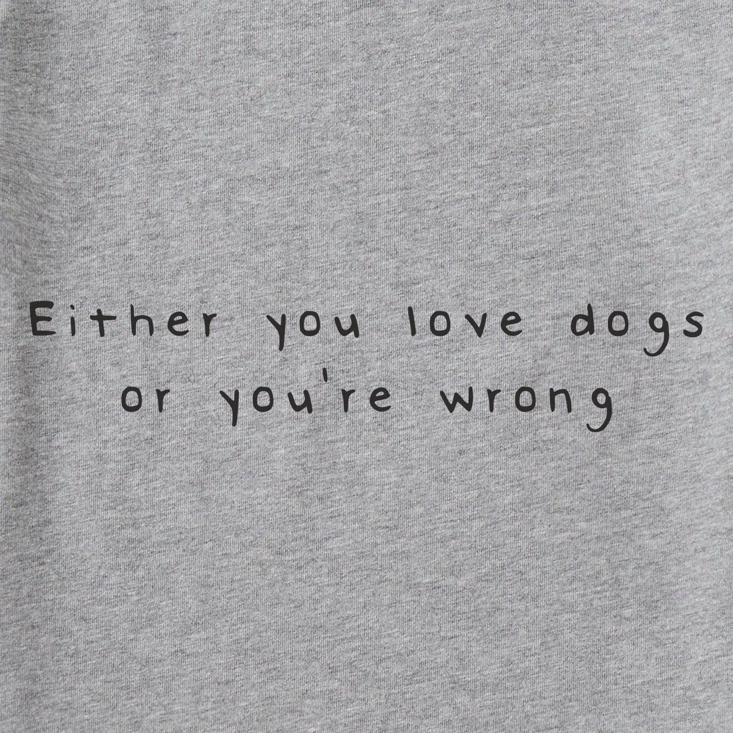 Women's Wordsmith Love Dogs Short Sleeve Crusher Vee