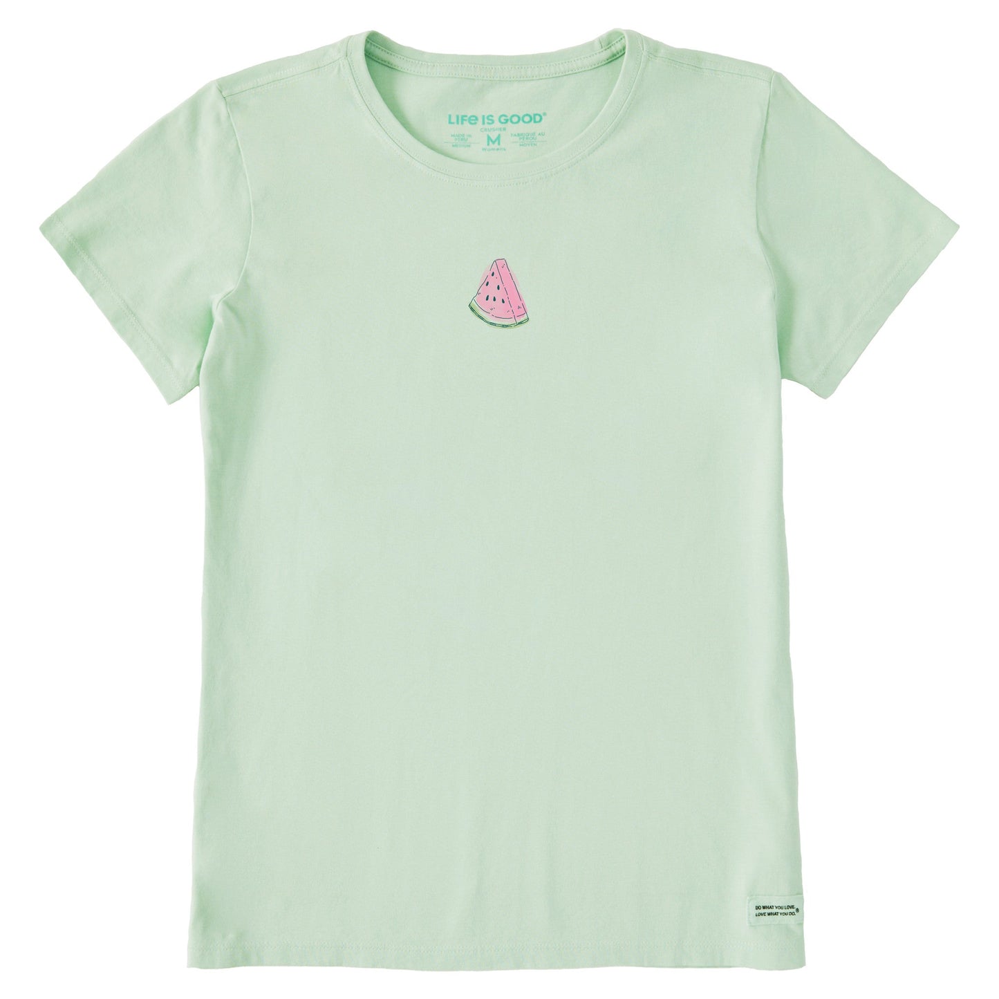 Women's Watercolor Watermelon Short Sleeve Crusher Tee