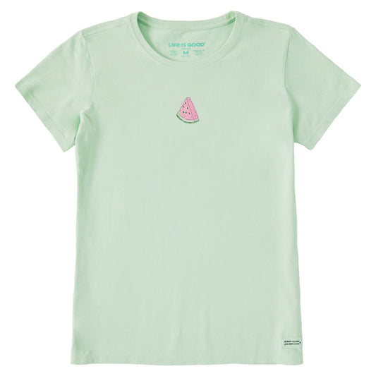 Women's Watercolor Watermelon Short Sleeve Crusher Tee