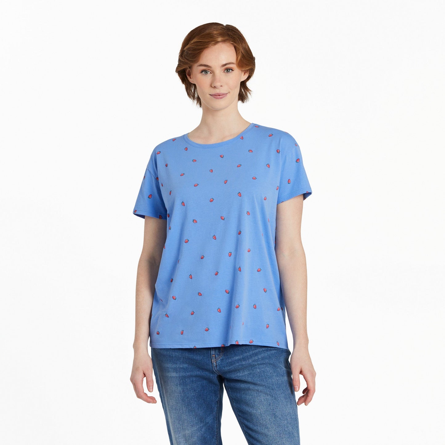 Women's Strawberry Pattern Crusher-LITE Easy Tee
