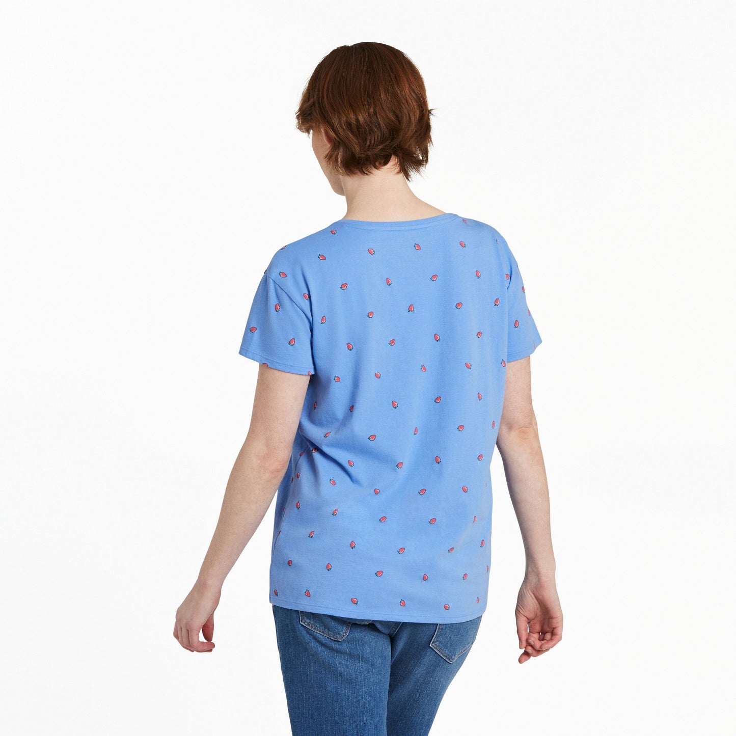 Women's Strawberry Pattern Crusher-LITE Easy Tee