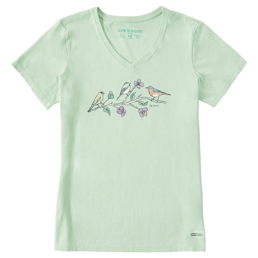 Women's Three Birds Short Sleeve Vee