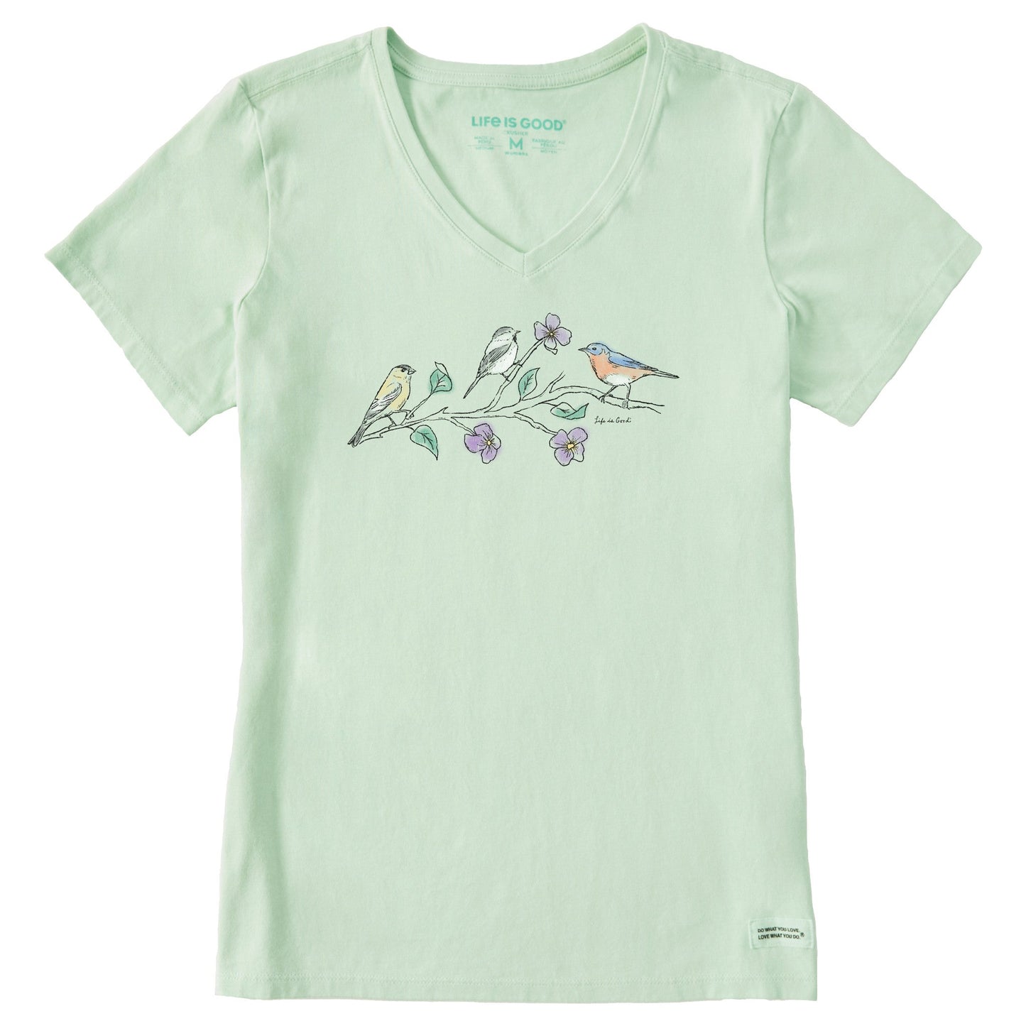 Women's Three Birds Short Sleeve Vee