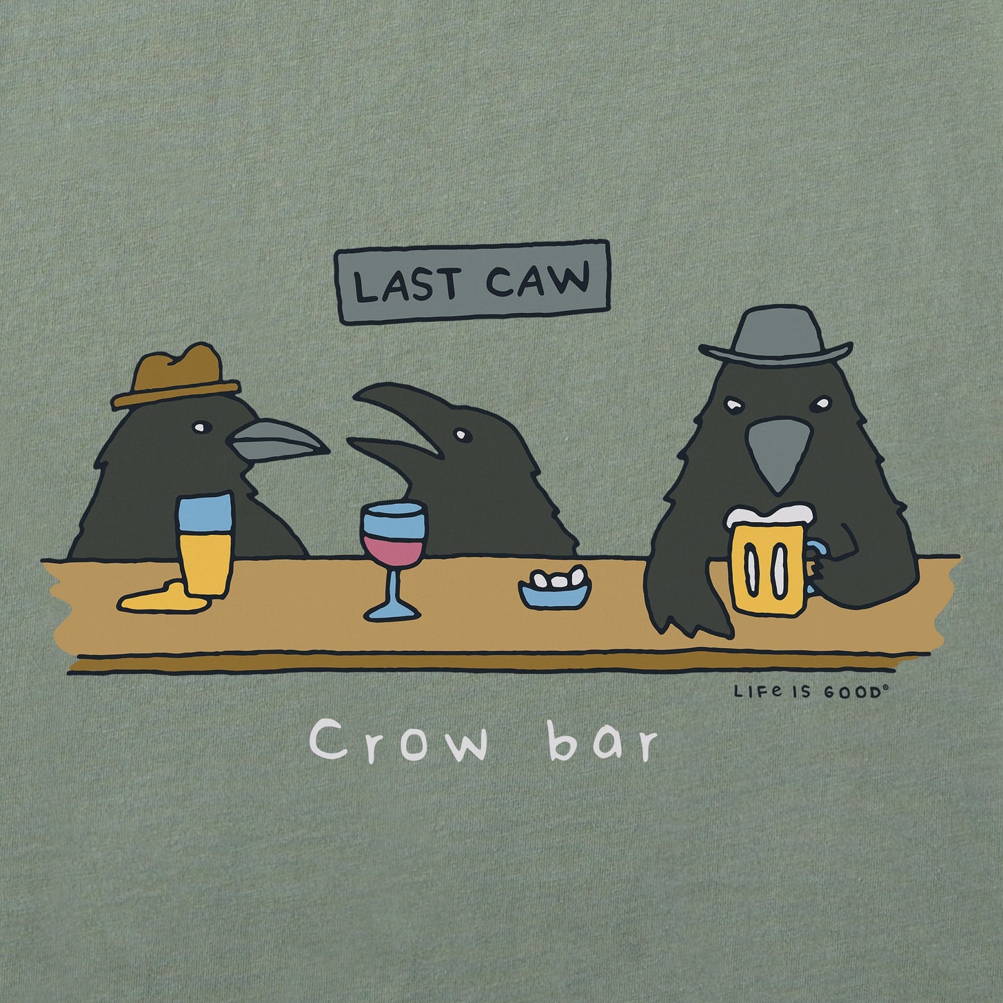 Men's Crow Bar Last Caw Short Sleeve Tee