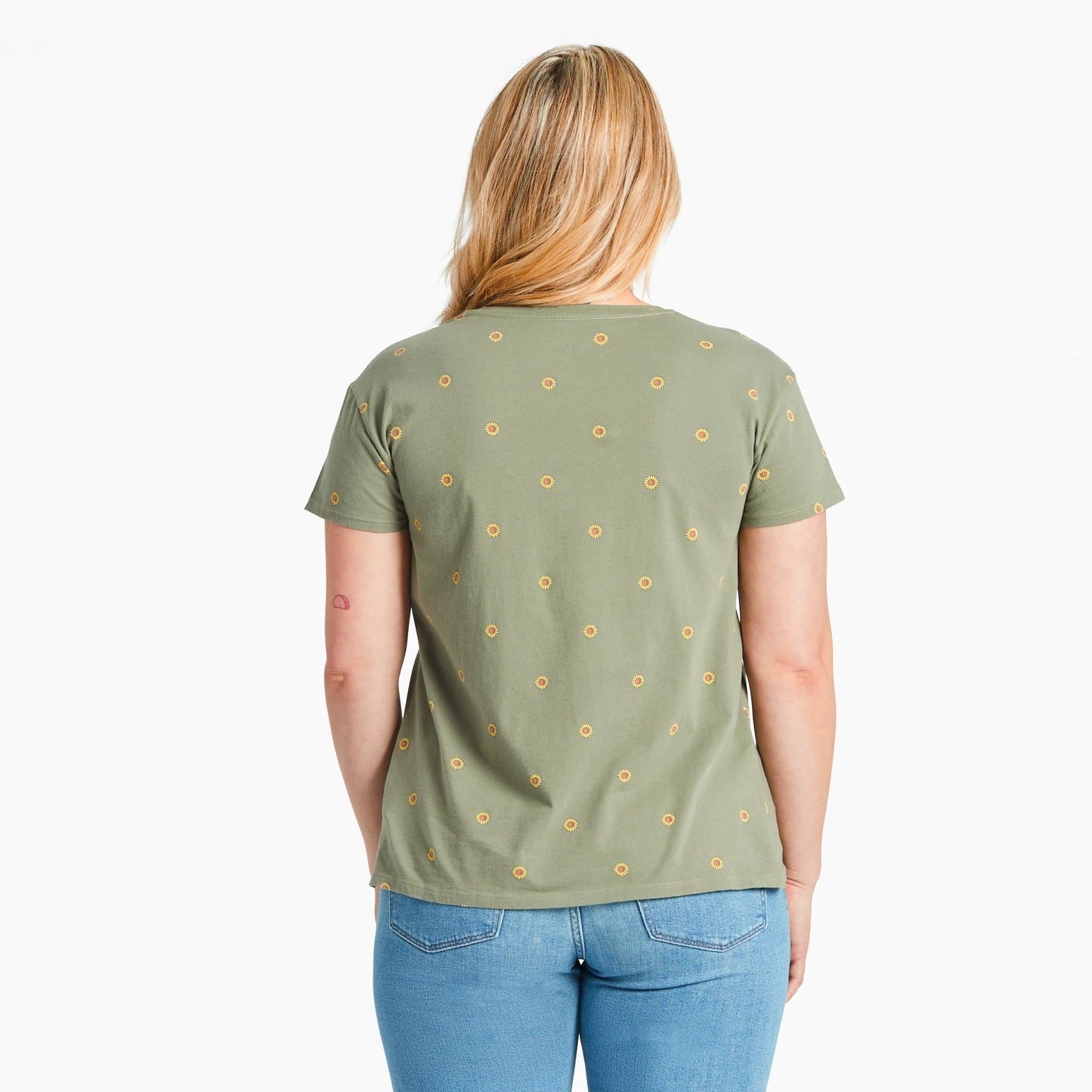 Women's Simple Sunflower Pattern Crusher-LITE Easy Tee