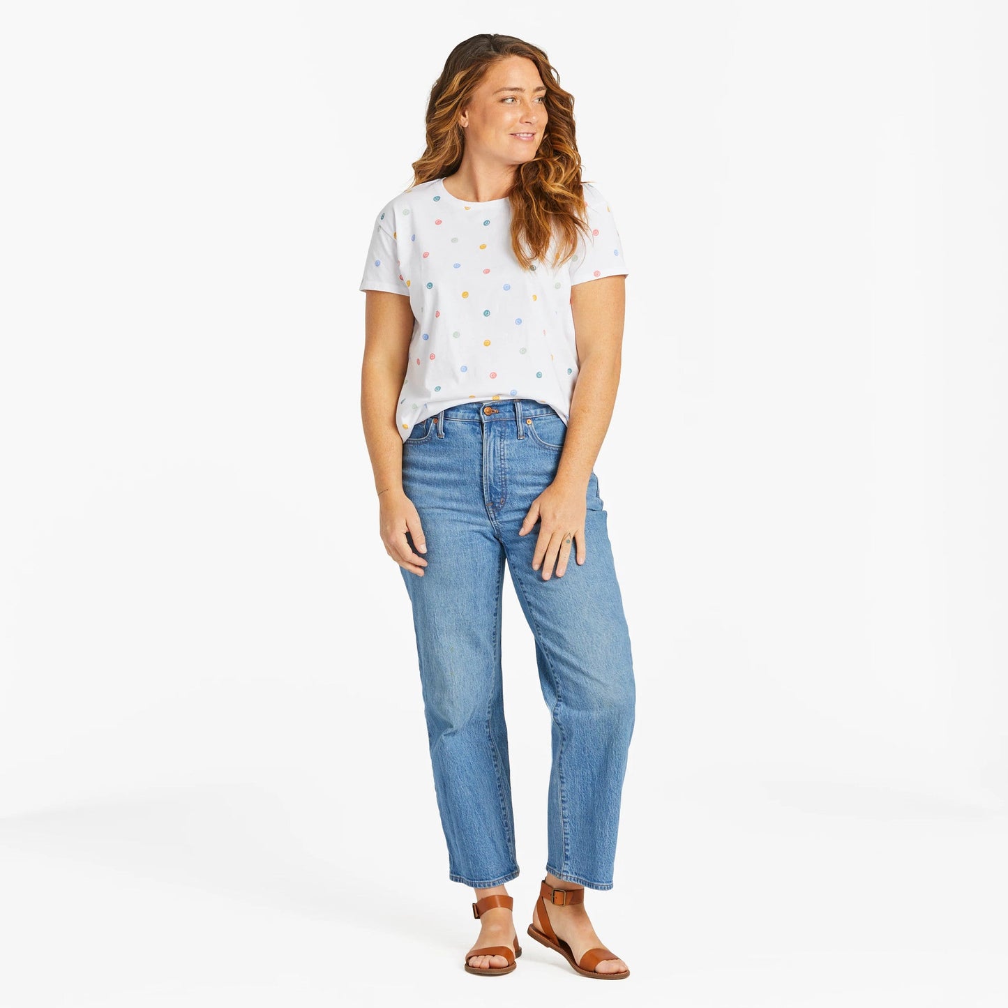 Women's Smile Pattern Crusher-LITE Easy Tee