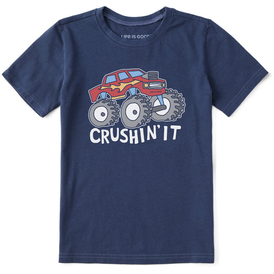 Kids Crushin It Truck Short Sleeve Crusher Tee