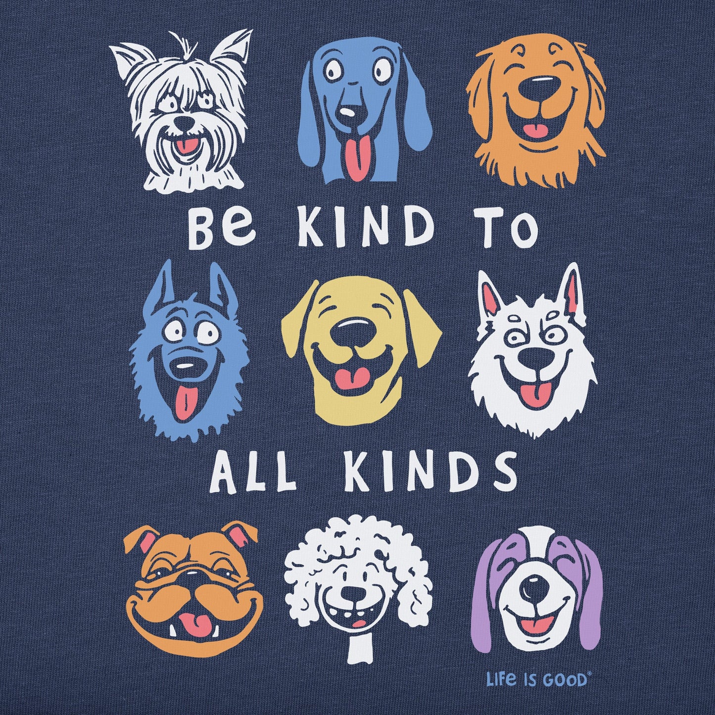 Kids Be Kind to all Kinds Short Sleeve Crusher Tee