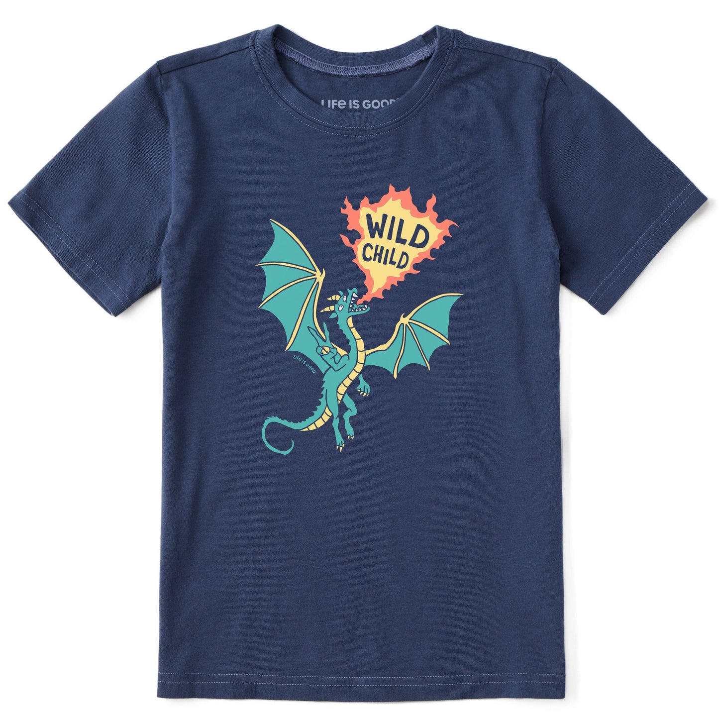 Kids Wild Child Dragon Short Sleeve Crusher Tee