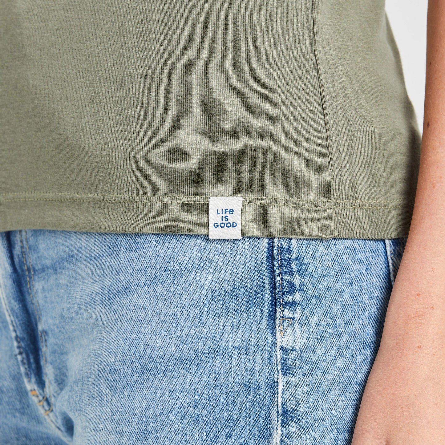 Women's Solid Modal Ribbed Tee