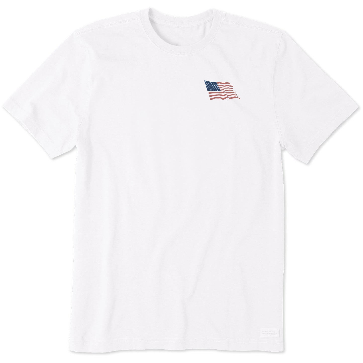 Men's Waving Flag Short Sleeve Crusher Tee