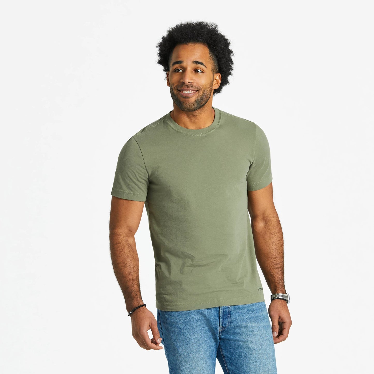 Men's Solid Short Sleeve Crusher-LITE Slim Fit Tee