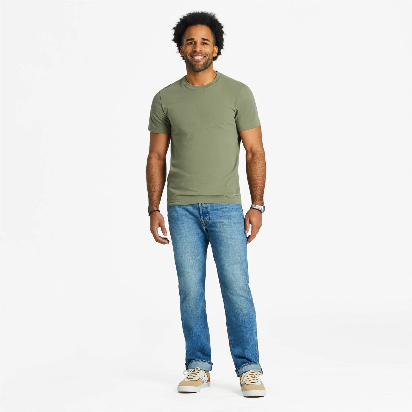 Men's Solid Short Sleeve Crusher-LITE Slim Fit Tee