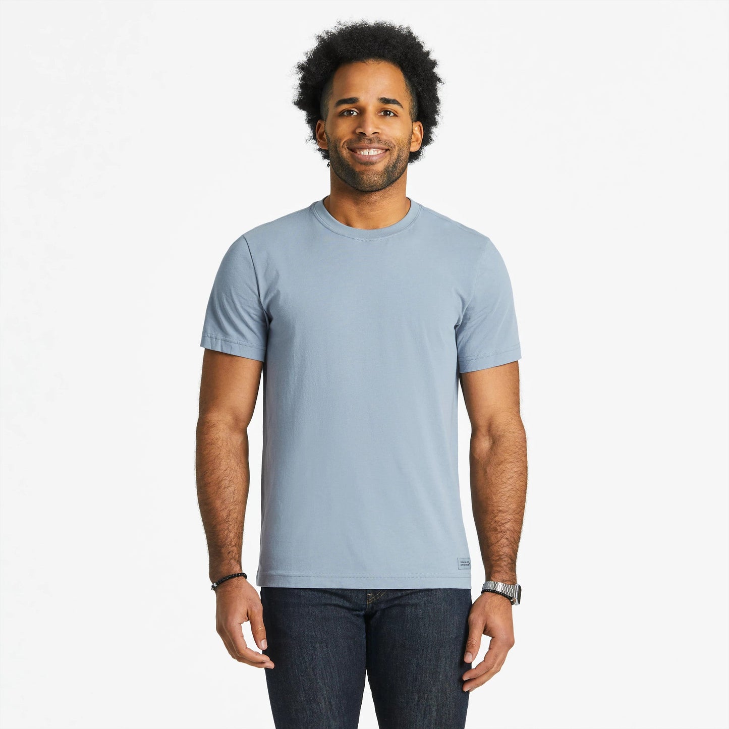 Men's Solid Short Sleeve Crusher-LITE Slim Fit Tee