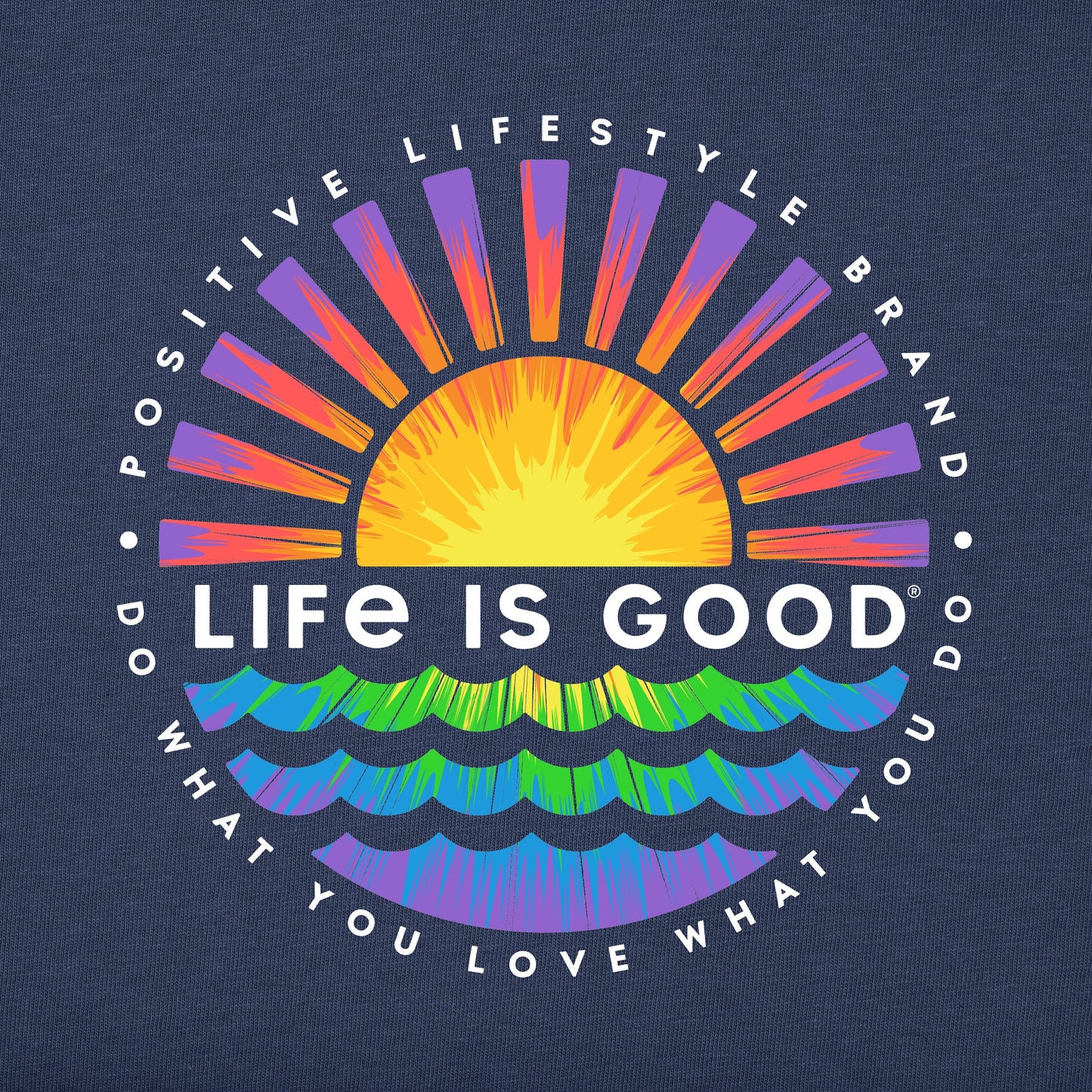 Women's Tie Dye Sunset Burst Short Sleeve Tee