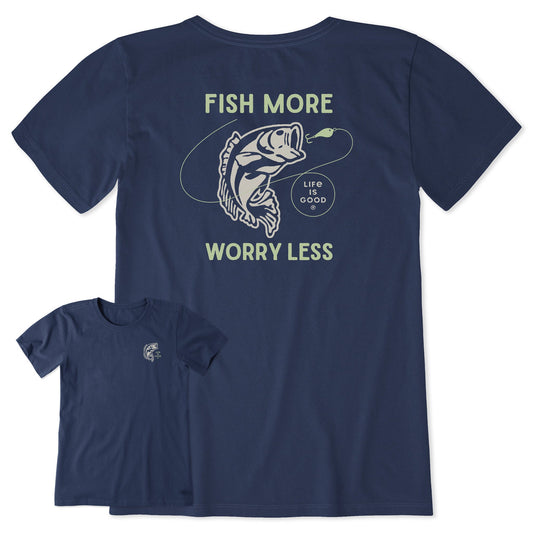 Women's Clean Fish More Bass Short Sleeve Tee