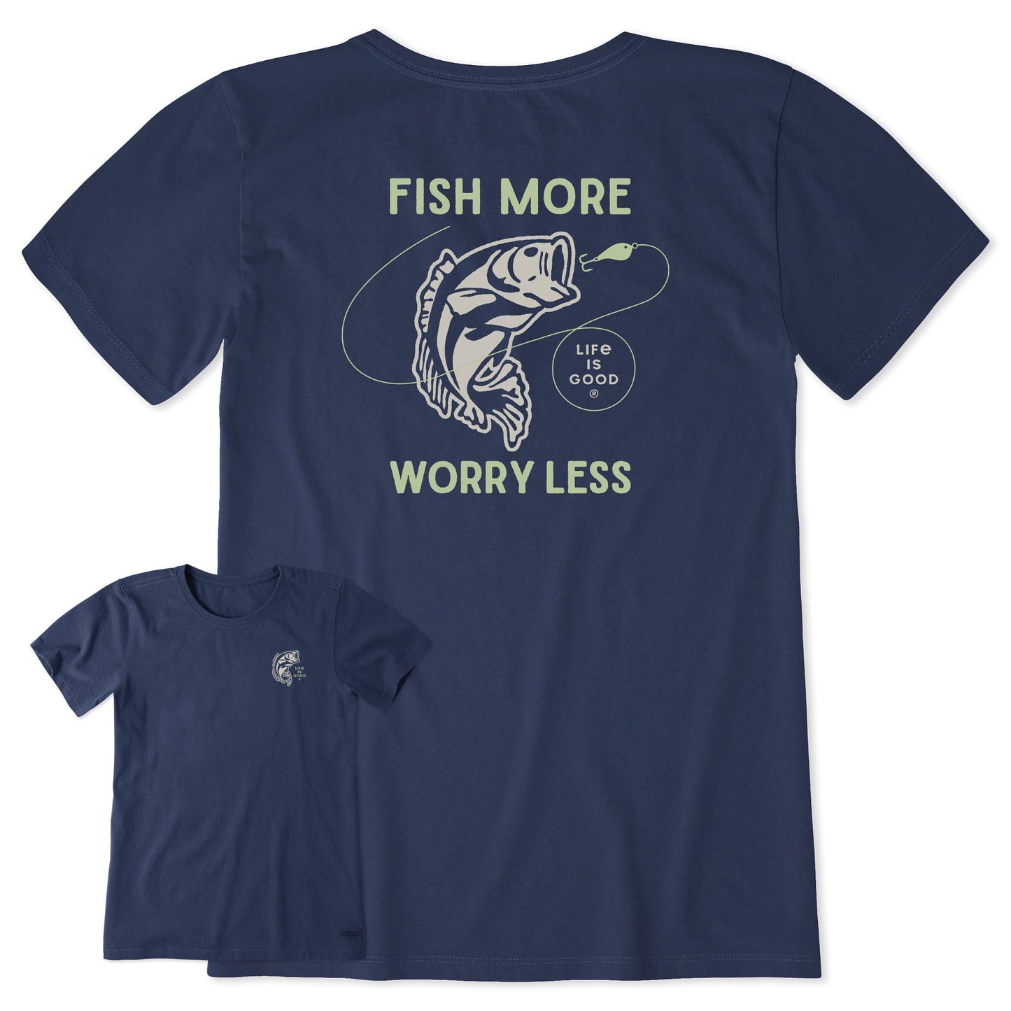 Women's Clean Fish More Bass Short Sleeve Tee