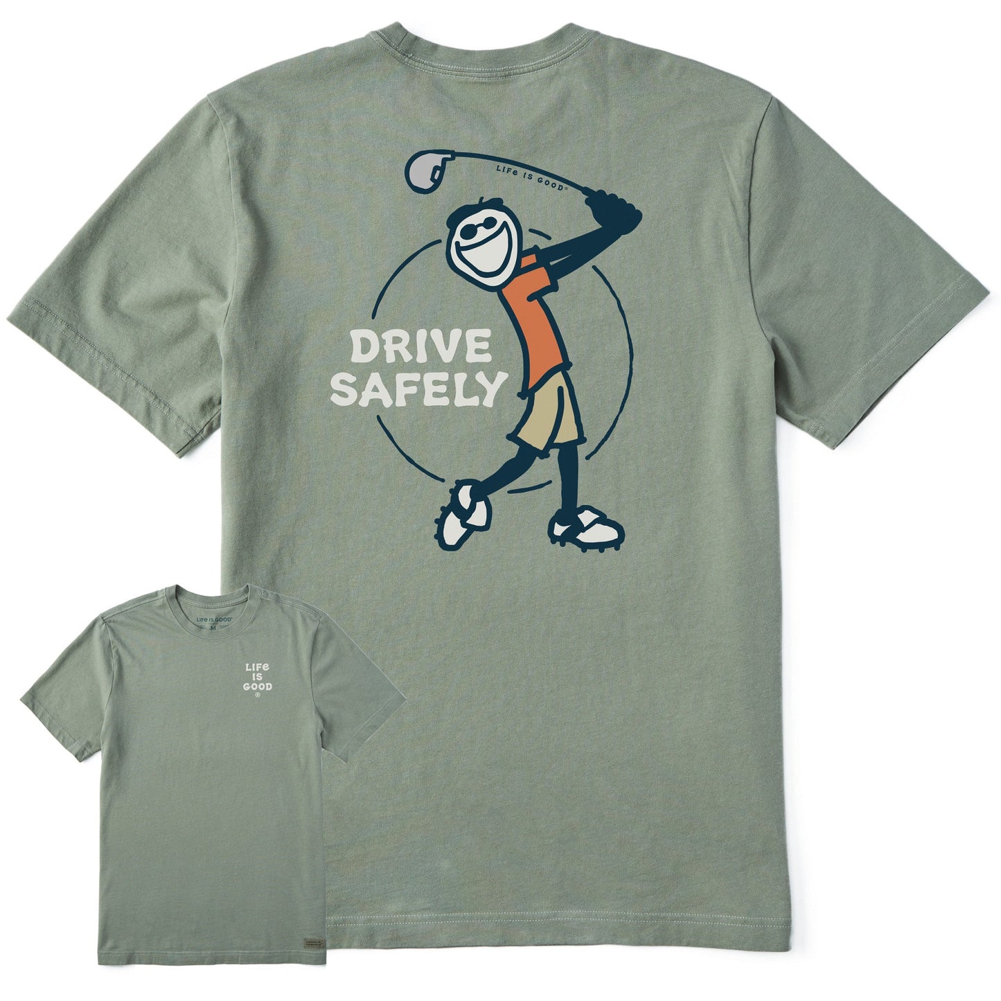 Men's Jake Golf Drive Safely Short Sleeve Tee