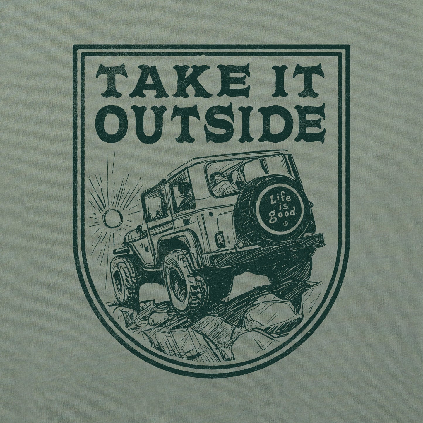 Men's Take it Outside ATV Short Sleeve Tee