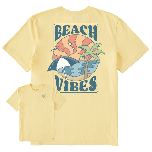 Men's Beach Vibes Short Sleeve Crusher Tee