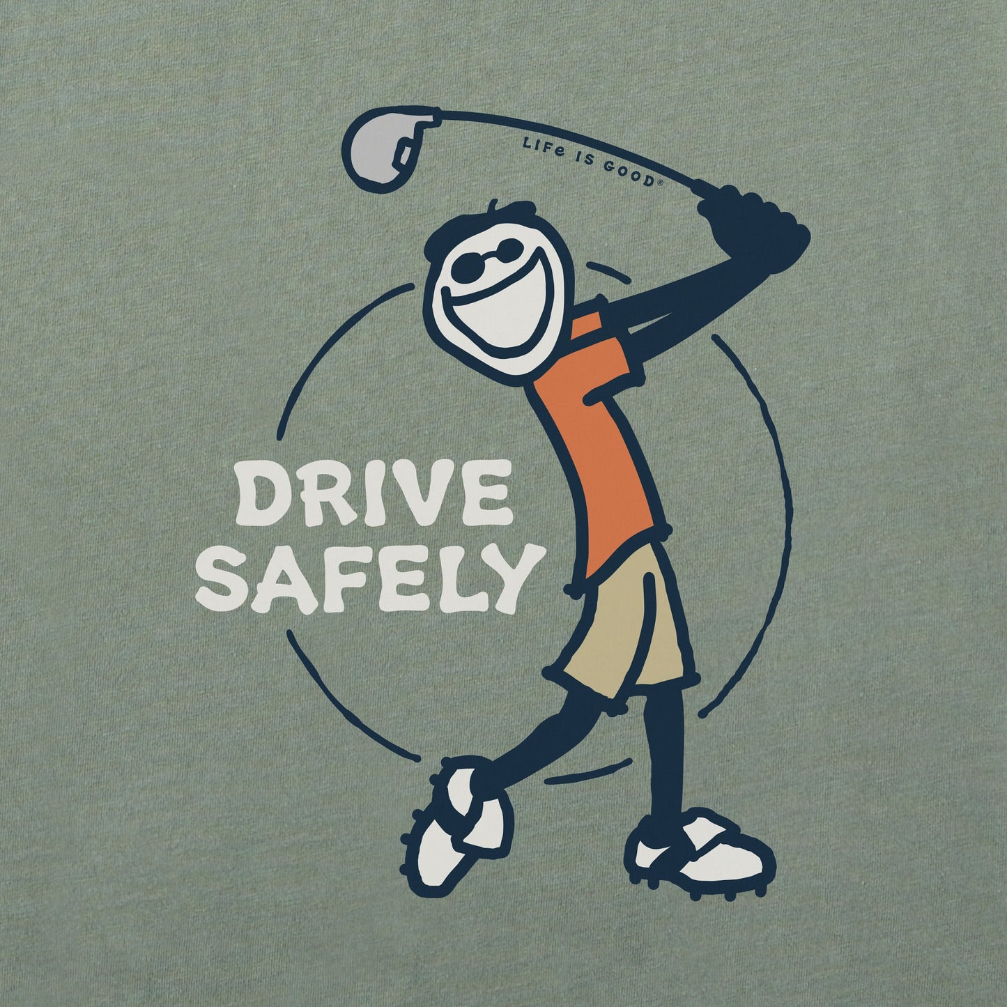 Men's Jake Golf Drive Safely Short Sleeve Tee