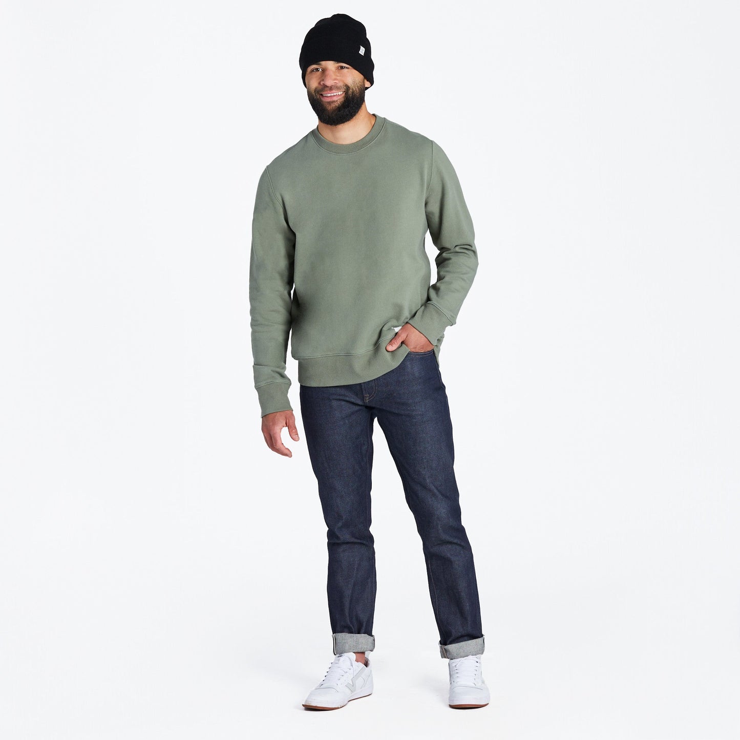 Men's Solid Simply True Fleece Crew