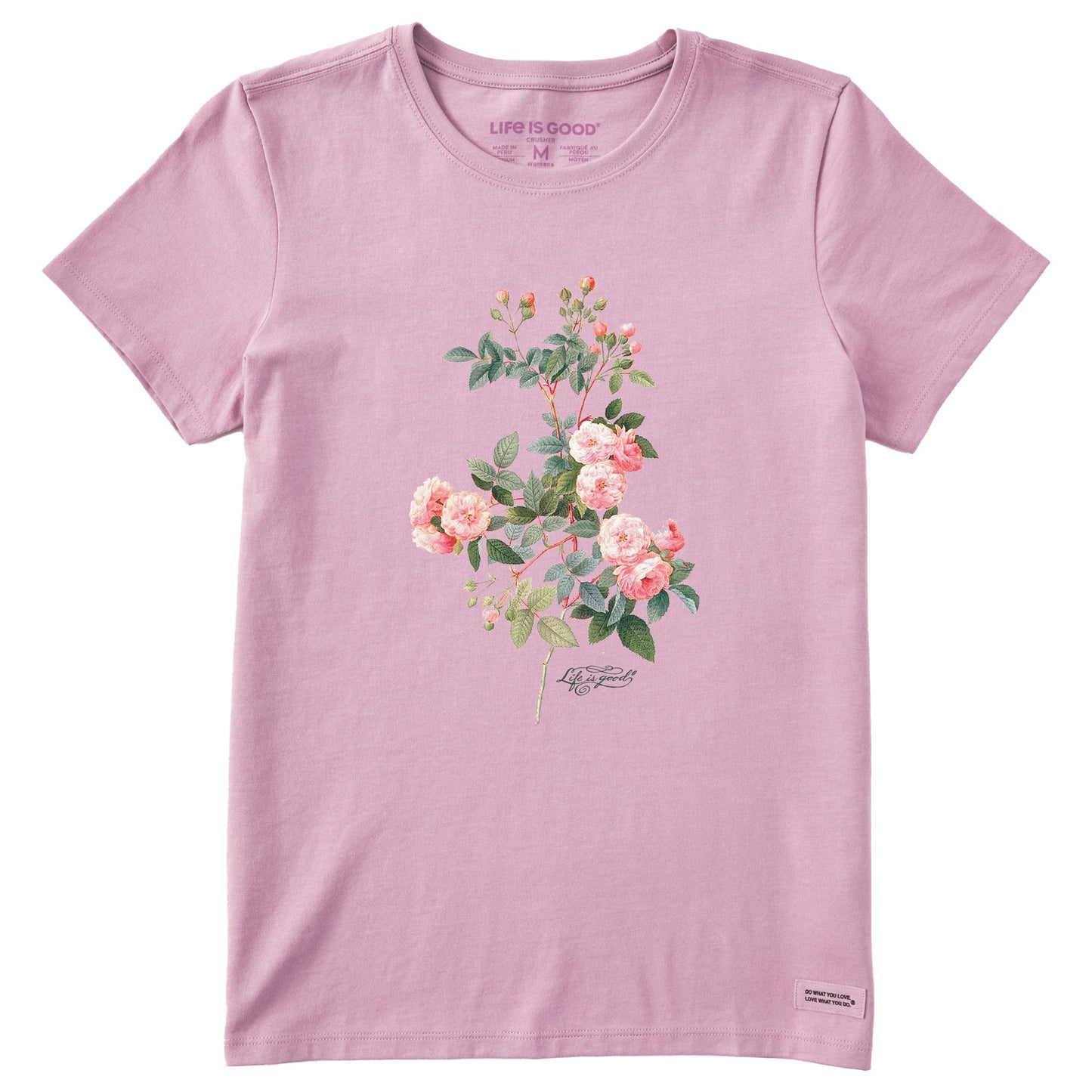 Women's Strength in Softness Antique Flowers Short Sleeve Tee
