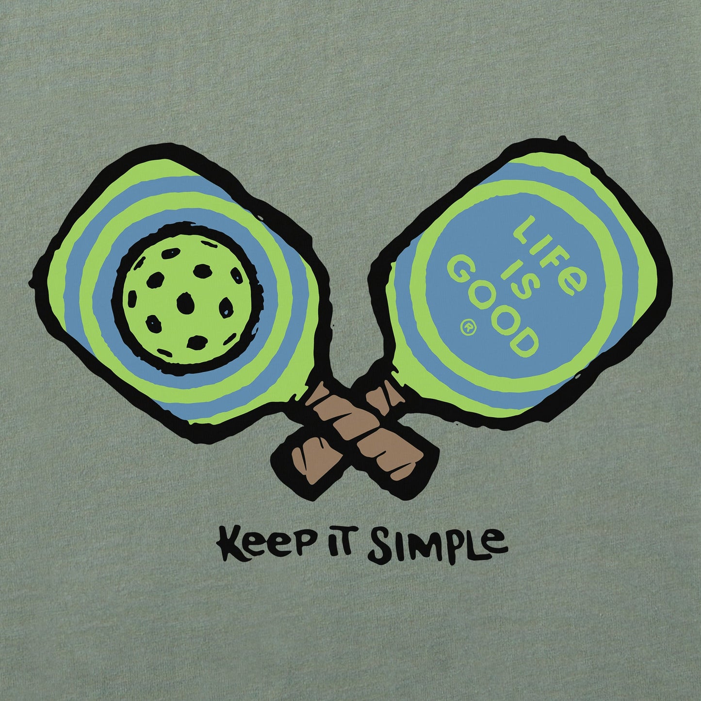Men's Keep It Simple Pickleball Short Sleeve Tee
