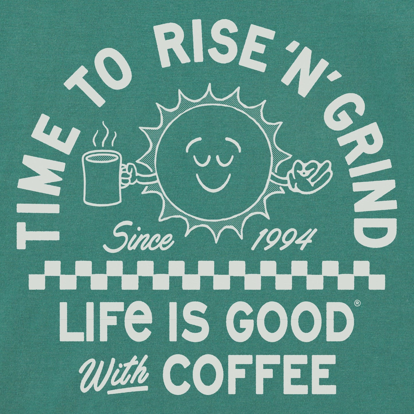 Women's Showtime Rise Coffee Sun Short Sleeve Crusher Boxy Tee