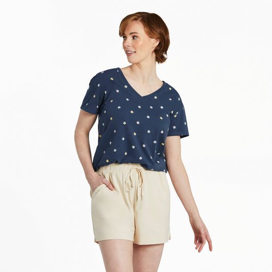 Women's Daisy Ditsy Pattern Crusher-LITE Easy Vee