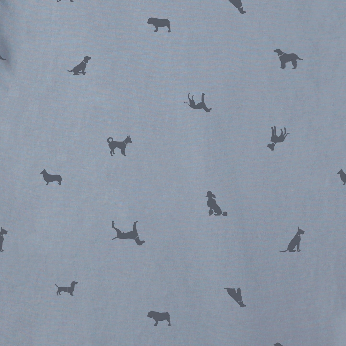 Women's Dog Ditsy Pattern Long-Sleeve Crusher-LITE Easy Vee