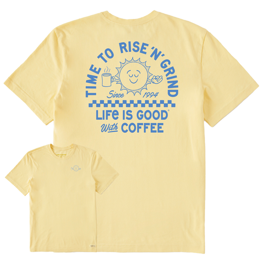 Men's Showtime Rise Coffee Sun Short Sleeve Crusher Tee