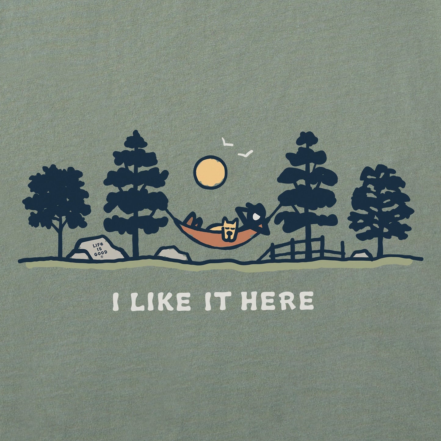 Men's I Like it Here Hammock Vista Short Sleeve Tee
