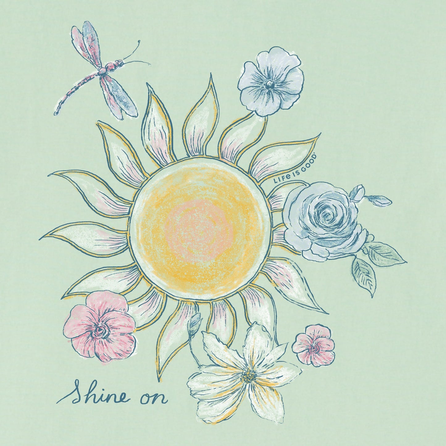 Women's Sun & Wildflowers Short Sleeve Crusher Tee