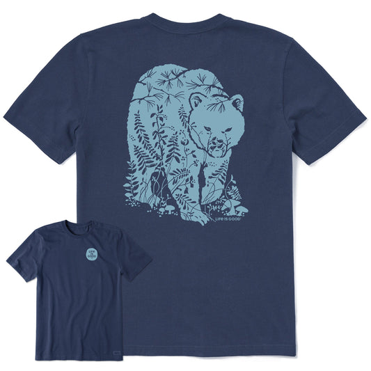 Men's Woodland Bear Short Sleeve Crusher Tee