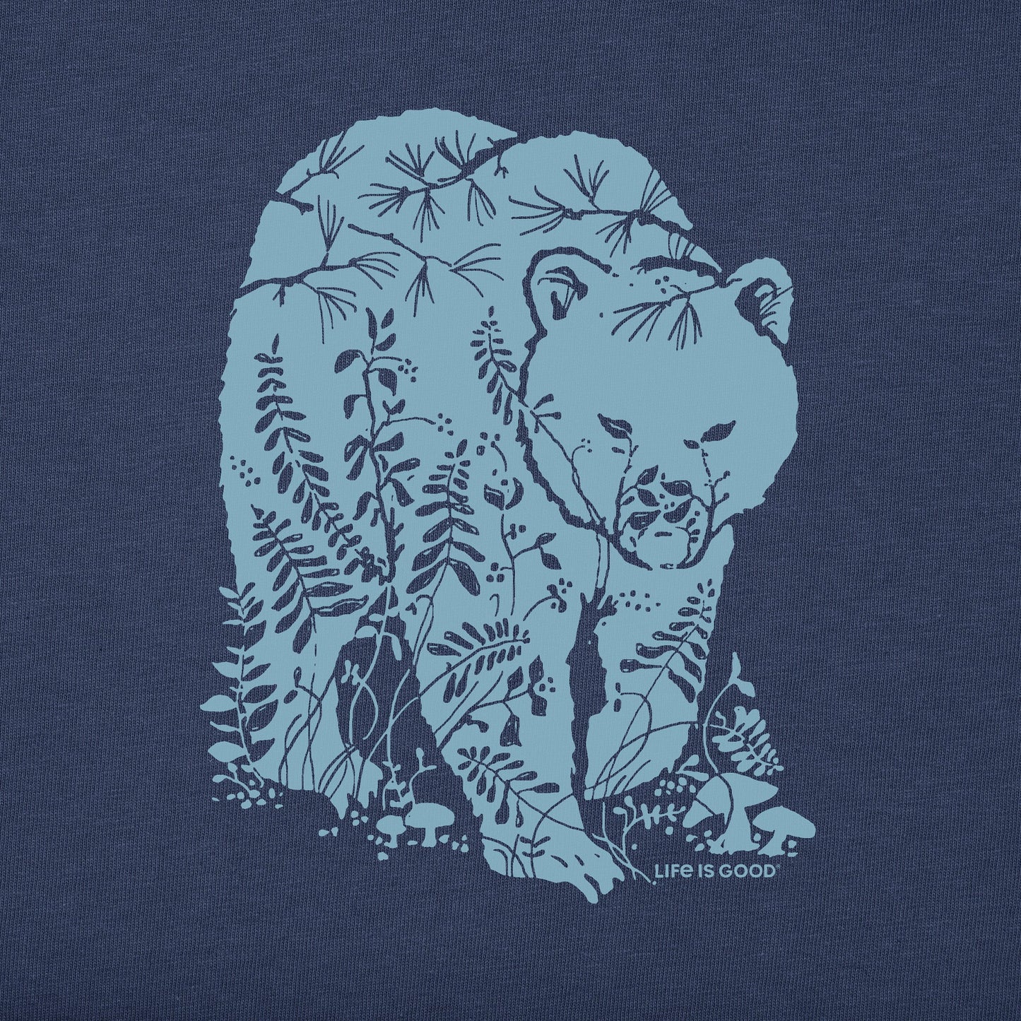 Men's Woodland Bear Short Sleeve Crusher Tee