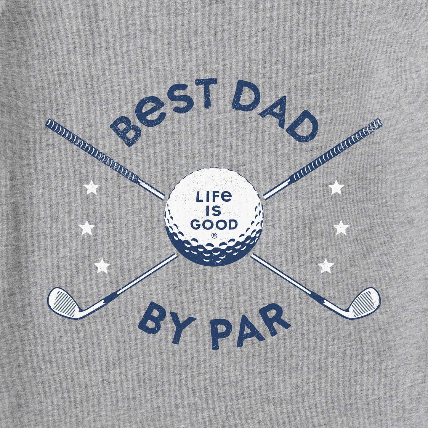Men's Best Dad By Par Golf Clubs Short Sleeve Tee