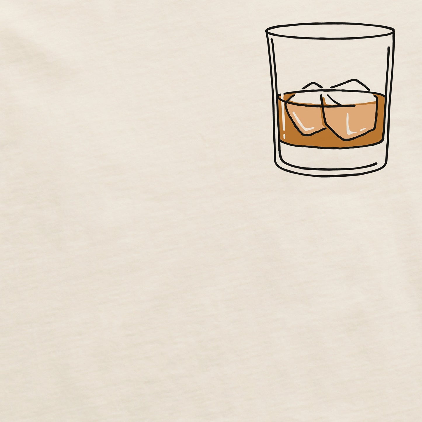 Men's Whiskey Glass Short Sleeve Crusher Tee