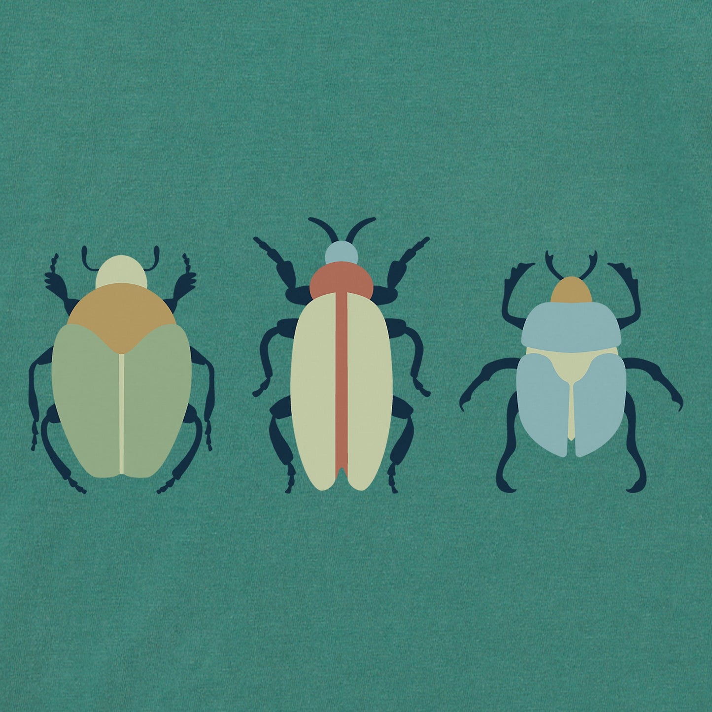 Women's 3 Beetles Short Sleeve Crusher Boxy Tee