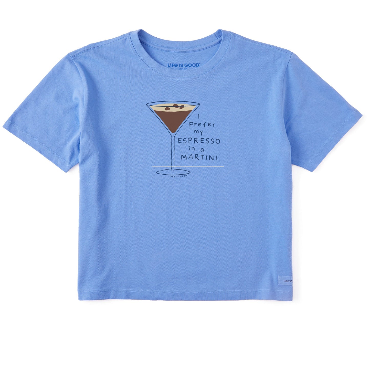 Women's Prefer my Espresso in a Martini Short Sleeve Crusher Boxy Tee