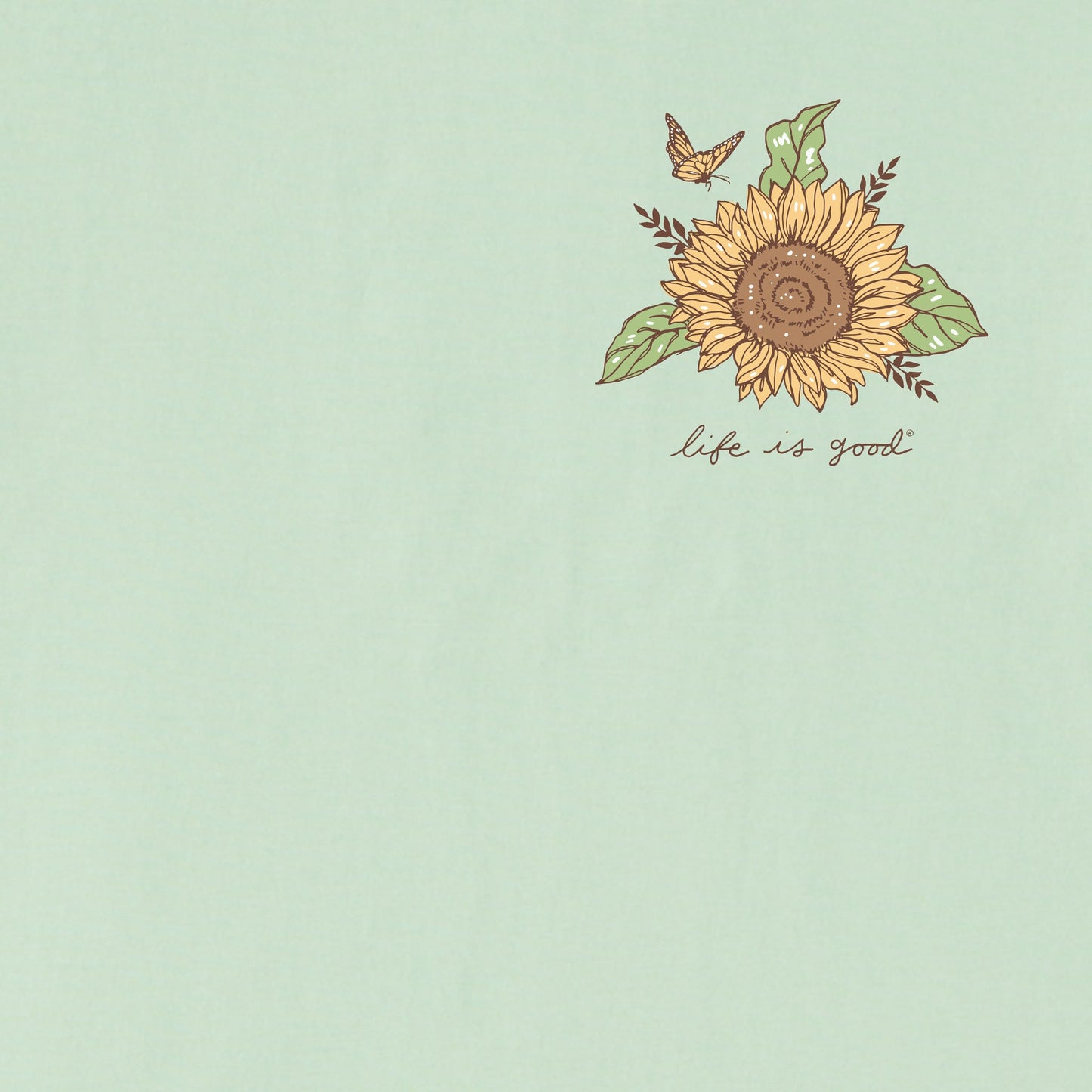 Women's Sunflowers & Monarchs Short Sleeve Crusher Tee