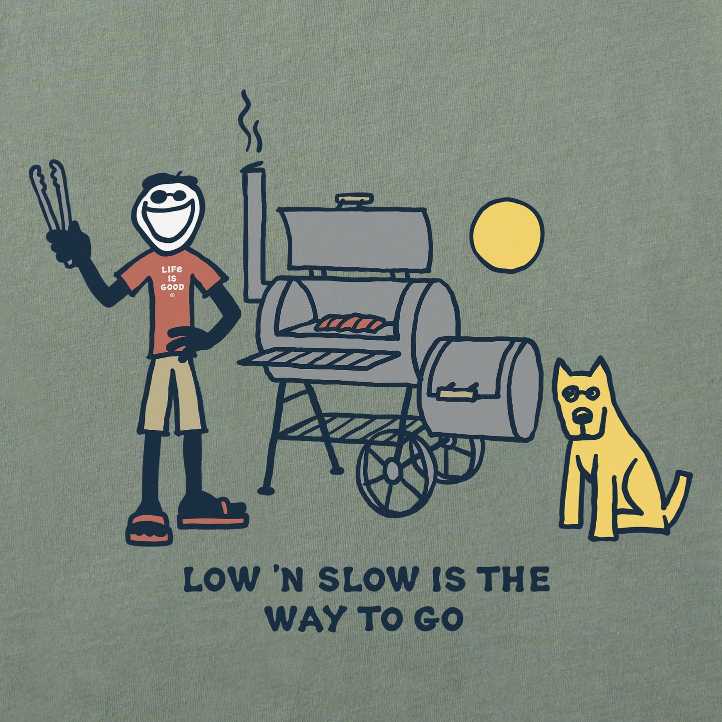 Men's Jake & Rocket Low N Slow Smoker Short Sleeve Tee