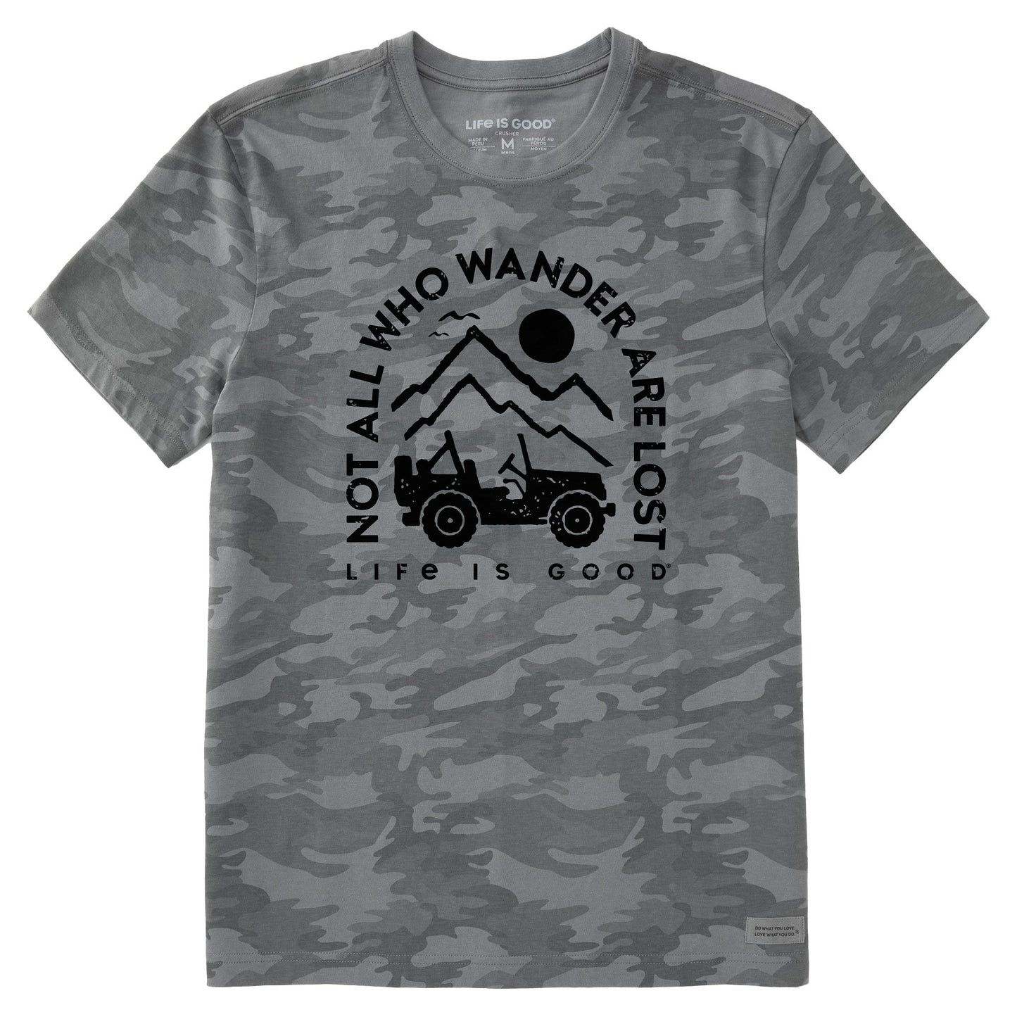 Men's ATV Wander Short Sleeve Allover Printed Crusher Tee