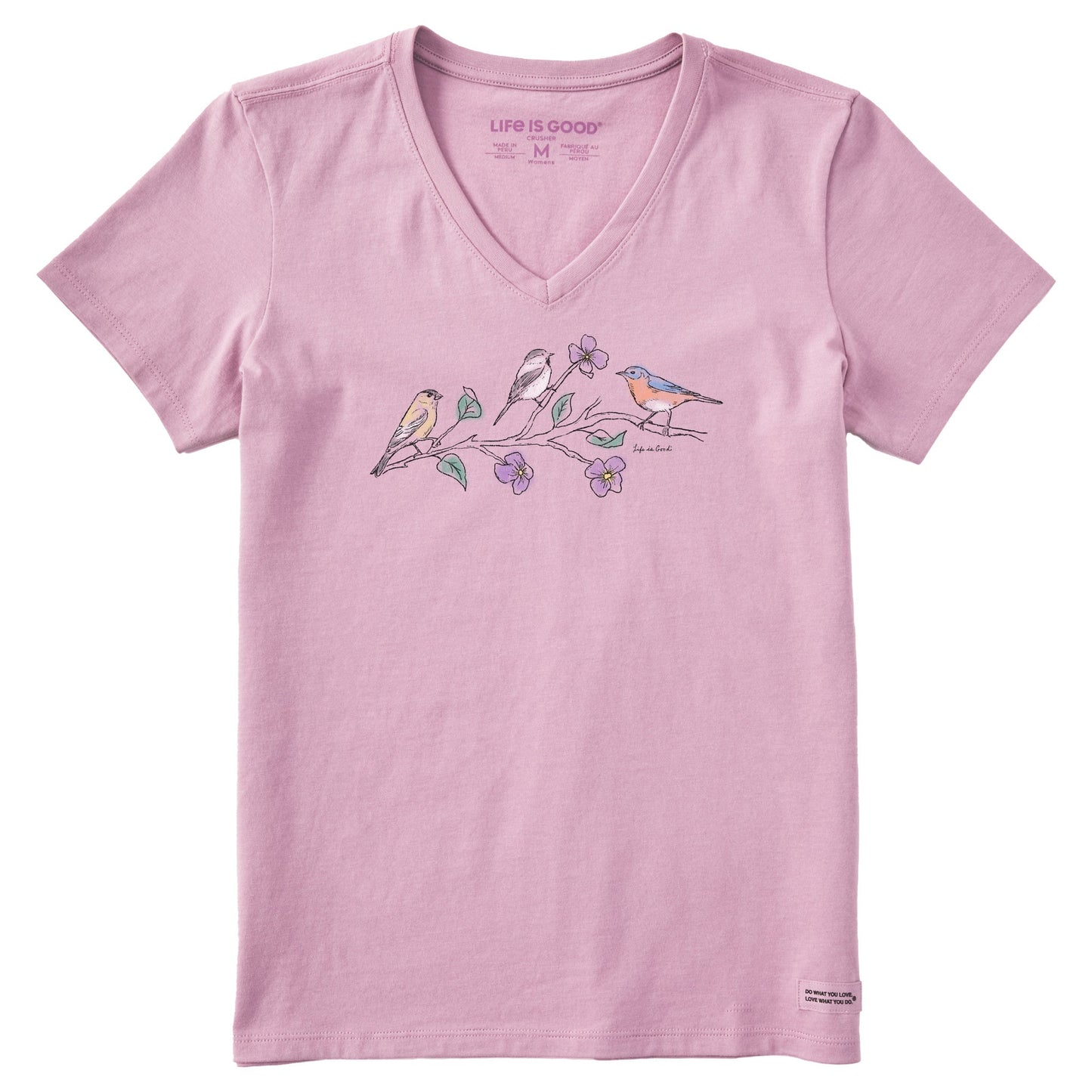 Women's Three Birds Short Sleeve Vee
