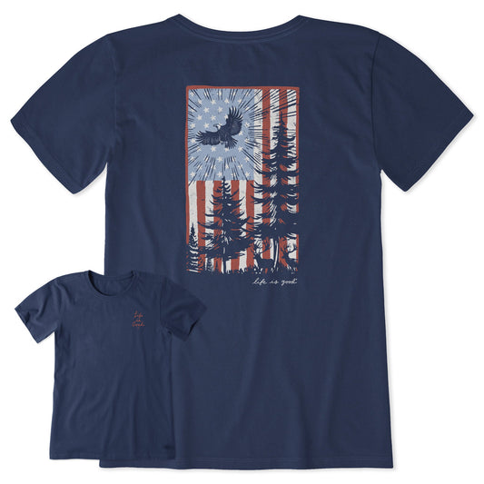 Women's Pine Tree Flag Short Sleeve Tee